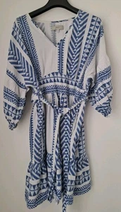 Next Midi Dress Size 14 UK Casual, Party, Pockets, Linen Mix - Picture 1 of 6