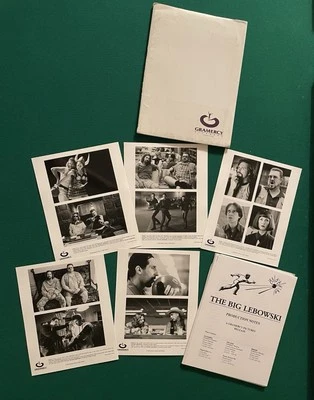 The Big Lebowski vintage 1998 Press Kit W/5 glossy  photos and 44-pages of notes - Image 1 of 4