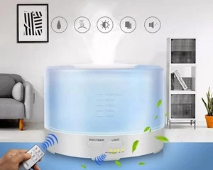 AROMA HUMIDIFIER WITH BLUETOOTH SPEAKER & 7 MOOD COLOR CHANGER FOR ECOQUEST - Picture 1 of 4