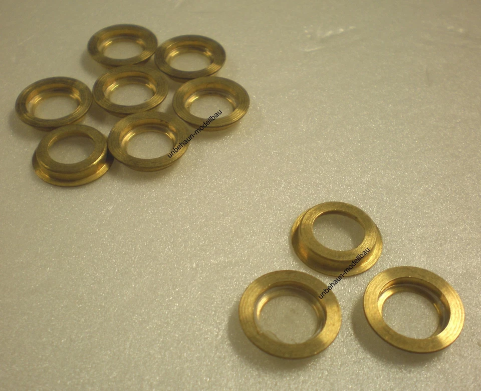 Bullauge 10 Stück 5mm / 3mm Bullaugen Messing gedreht - verglast NEU 576005 - Bild 1 von 1