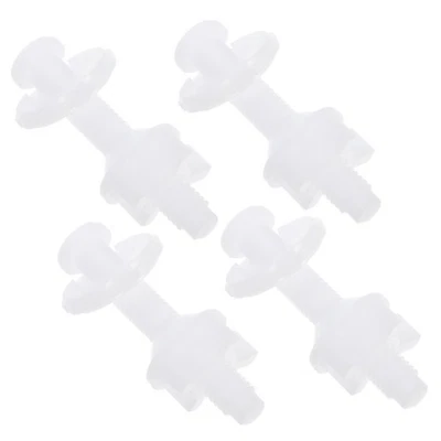  4 Pcs Toilet Seat Fasteners Fitting Mounting Bolts Screws Universal - Image 1 of 4