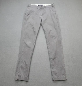 Abercrombie and Fitch Chino Hose Herren 30x32 grau Mid Rise Skinny Stretch - Bild 1 von 14