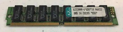 8MB SIMM RAM MODULE, MOSEL VITELIC V53C408HK60, 60NS, EDO, NON-PARITY, 72 PIN - Image 1 of 2