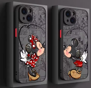✅ Cover Custodia MICKEY MINNIE Apple iPhone 16 15 14 13 12 Pro PLUS ✅NUOVO - Foto 1 di 15