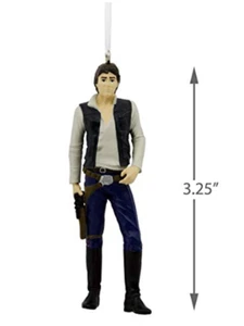 Disney Star Wars Han Solo 2018 Hallmark Christmas Tree Collectible Ornament NIB - Picture 1 of 8