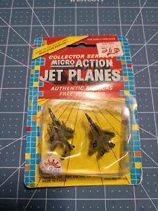 1989 Funrise Micro Action Jet Planes F-15 Eagle & F-16 Fighting Falcon NOS - Bild 1 von 4
