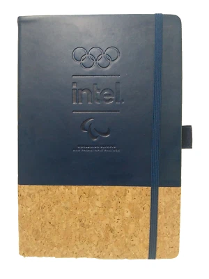 Intel + Worldwide Olympics Leather & Cork Journal Book NEW - Image 1 of 4