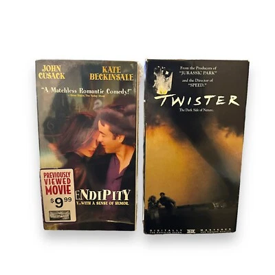 Twister And Serendipity - 1996 VHS - Classic 90s Movie Bundle Foto 1 de 2