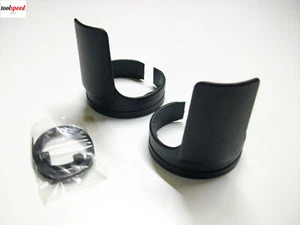 Protectores de horquilla protectores de horquilla Honda Kawasaki Yamaha Suzuki, par, negro - Imagen 1 de 1