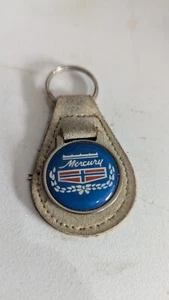 Vintage Merkur Fahrzeug Schlüsselanhänger Keychain hellbraun Leder - Bild 1 von 3