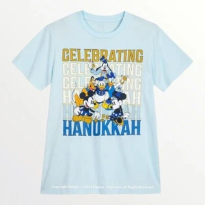 NWT Disney Parks-WDW Mickey Mouse & Friends Hanukkah Holiday Shirt for Men | XXL - Picture 1 of 3