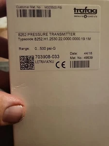 Trafag 8252 PRESSURE TRANSMITTER 500 Psi-G (KL) - Picture 1 of 4
