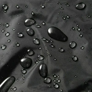 black Heavy Duty Waterproof Canvas Fabric 600D Outdoor Cover Sold By Metre - Picture 1 of 5