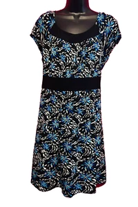 #8717 PERSEPTION WOMENS STRETCH FIT FLARE DRESS SIZE 16 - Picture 1 of 7