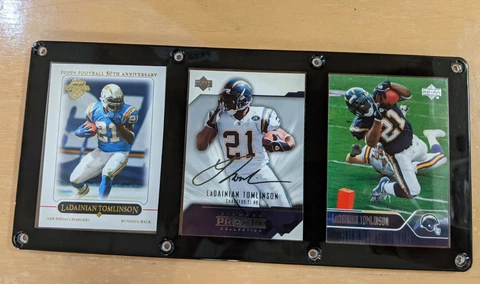 LADAINIAN TOMLINSON 3 CARD PLAQUE SAN DIEGO CHARGERS Cover