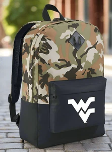 West Virginia Camo Backpack WVU Medium Classic Style Backpack - Picture 1 of 5