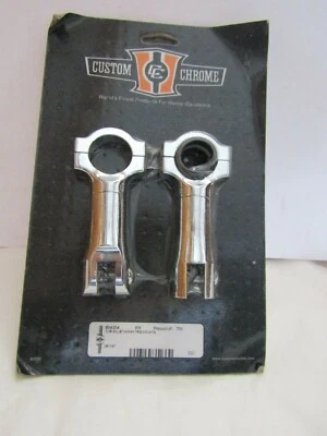 CUSTOM CHROME CHROME BILLET HIGH WAY PEGS MOUNTS 604304 - Image 1 of 4