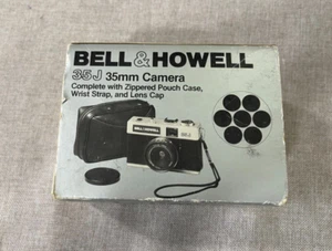 Bell & Howell 35J 35MM Cameras Zippered Pouch case, Wrist Strap Lens cap - Picture 1 of 5