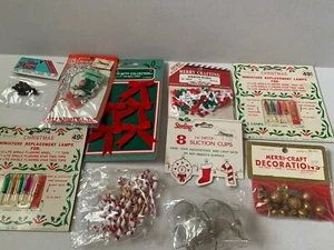 Lote De Colección Miniaturas Navideñas Artesanías Para Hágalo Usted Mismo Coronas Arcos Bastones de Caramelo Kitsch - Imagen 1 de 10