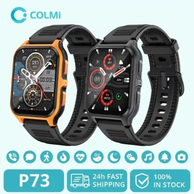 COLMI P73 Smart Watch Men Women IP68 Waterproof Voice Call Health Monitoring Sma - Immagine 1 di 4