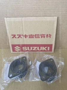 SUZUKI GS500E ET 1989 - 2000 PIPE INTAKE SET OF X2 PCS 13101-01D00 CARB HOLDER - Picture 1 of 18