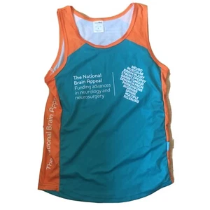 The National Brain Appeal Running Vest Small Sports Top Training Fundraising - Picture 1 of 3