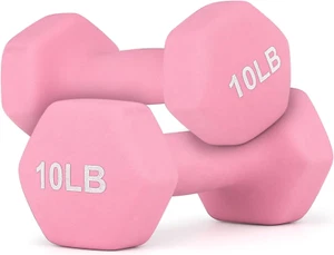 MADOG Dumbbell Set, Anti-Slip Neoprene Coated Hexagon Hand Weights for Home Gym - Picture 1 of 20