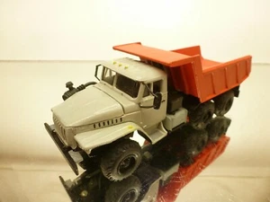ELECON URAL 55571 DUMP TRUCK 6x6 - GREY+RED 1:43 - GOOD CONDITION - Picture 1 of 9