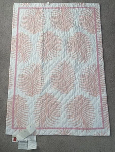 $129 Pottery Barn Kids Baby Bed Quilt Toddler Crib Blanket 36x50" Pink Floral - Picture 1 of 4