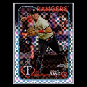 2024 Topps Chrome #214 Josh Jung X-Fractor Texas Rangers - Picture 1 of 2