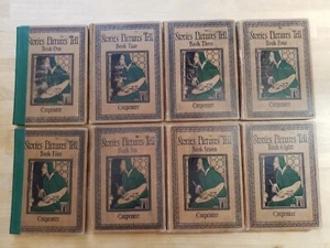 Stories Pictures Tell by Flora L. Carpenter (1918) COMPLETE SET Book 1-8 EX LIB - Picture 1 of 11