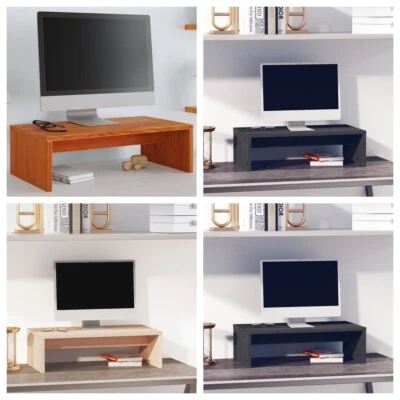 Monitorständer Massivholz Kiefer Schreibtischaufsatz Monitorerhöhung Bildschirm - Bild 1 von 4