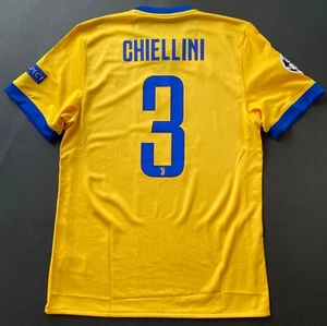 CHIELLINI JUVENTUS MAGLIA TRASFERTA MATCH ISSUED 2017-2018 CHAMPIONS LEAGUE - Foto 1 di 8