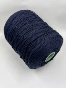 Cotton with lurex yarn on cone 520g (18.34oz), 95/5%Cotton/Lurex color Navy - Picture 1 of 4