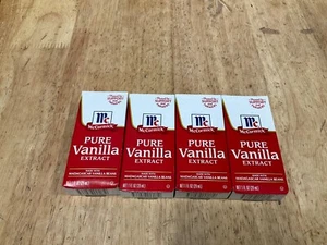 MCCORMICK PURE VANILLA EXTRACT MADE WITH MADAGASCAR VANILLA BEANS 1 OZ (4 PACK) - Picture 1 of 2