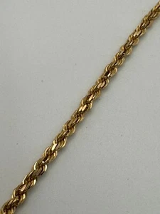 Catena in corda oro giallo 10 kt 2,5 mm lunga 26" 17,4 grammi certificata - Foto 1 di 4