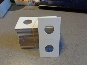 *100 SMALL DOLLAR SIZE 2X2 CARDBOARD/MYLAR COIN HOLDERS FLIPS* NEW * Lot M22 * - Picture 1 of 1