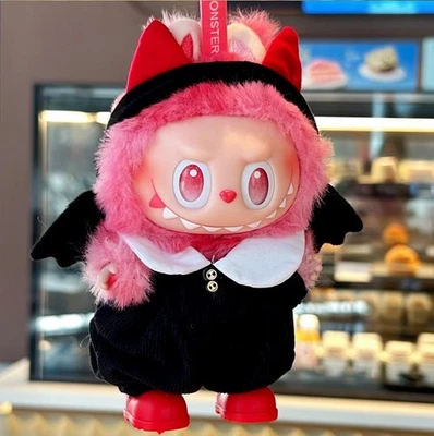 (No Dolls) Set For 17cm LABUBU Clothes The Monsters Plush Doll Wings Devil Suit - Image 1 of 4