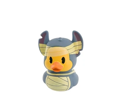 Disfraz de momia personaje puntada de Halloween personaje azul pato de goma Foto 1 de 2