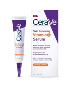 Suero renovador de vitamina C C C CeraVe Skin con ácido hialurónico + B5 - 1,0 fl oz.(30 ml) - Imagen 1 de 23