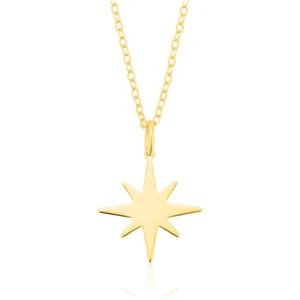 Zamel's 9ct Yellow Gold Star Women's Pendant Elegant Jewellery - Picture 1 of 1