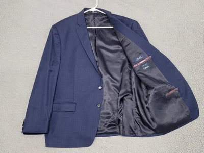 Blazer Ralph Lauren Para Hombres 50R Azul Marino Lana Elastizado Dos Botones Muesca Solapa Abrigo Deportivo Foto 1 de 4