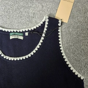 Camiseta sin mangas Scotch & Soda para mujer azul marino con diseño talla L acanalada nueva con etiquetas - Imagen 1 de 10