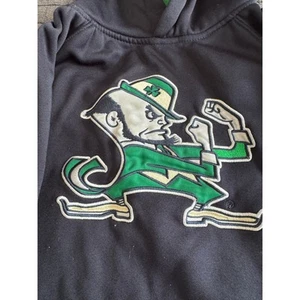 Colosseum Notre Dame Fighting Irish Navy/Green Hoodie Sweatshirt Youth M - Picture 1 of 9