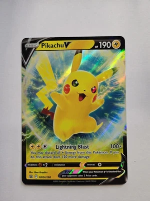 Pikachu V SWSH198 SWSH: Sword & Shield Promo Cards Holo - Image 1 of 2