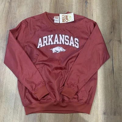 Vintage Red Oak Arkansas Razorbacks pullover windbreaker Size S - Image 1 of 4