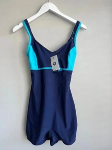 Arena Women's Swimsuit arena Venus Combi Navy/Turquoise Size UK 36 / 12 BNWT £57 - Picture 1 of 13