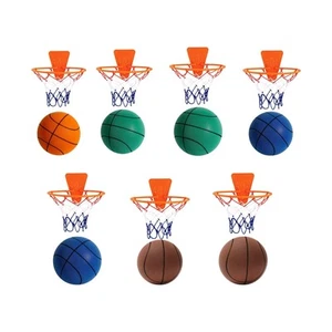 Silent Basketball with Hoop Silent Ball Toy Party Favor Parent Child Interactive - Picture 1 of 50