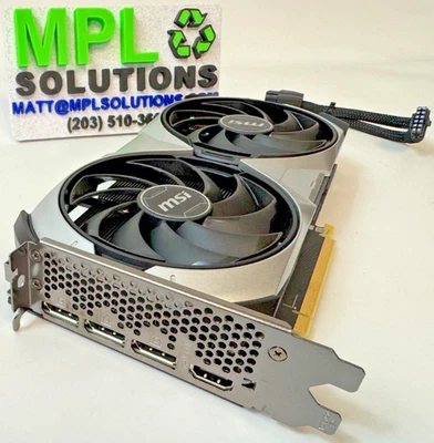 MSI GeForce RTX 4070 SUPER 12GB OC Ventus 2X GDDR6X PCIE GPU Card ** NEW PULL ** - Image 1 of 3