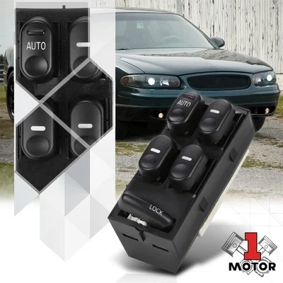 Control de interruptor de ventana eléctrica del lado del conductor [L] para Buick Century 97-05/Estante Foto 1 de 4